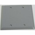 Greenfield Electrical Box Cover, 2 Gang, Blank CB2PS